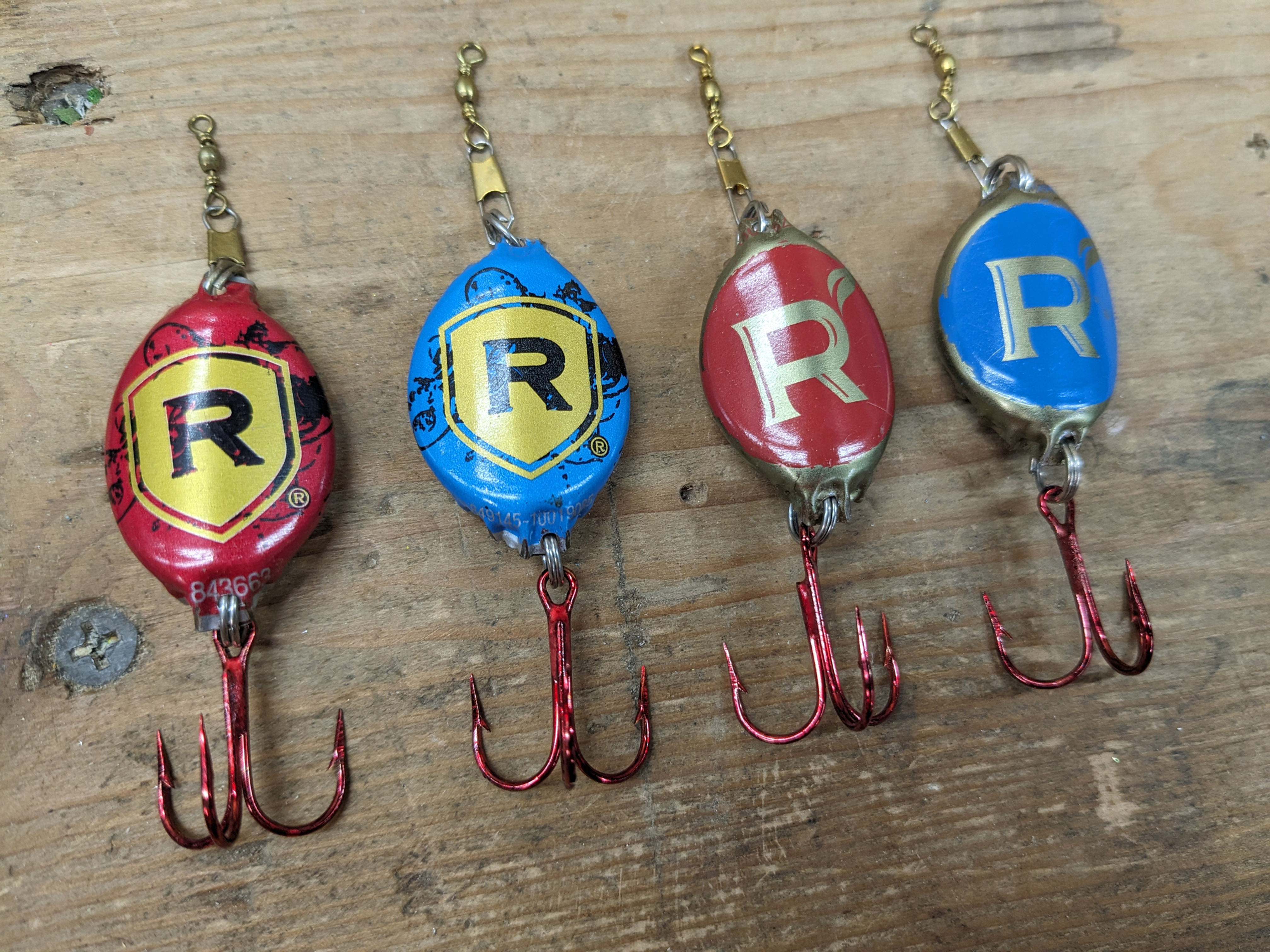 Bottle Cap Fishing Lures