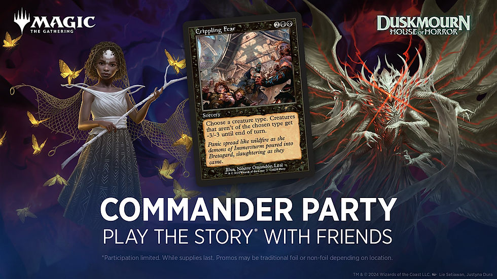 Magic the Gathering Duskmourn House of Horror Commander Party 