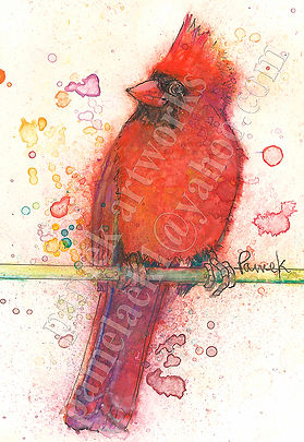 pamek artworks, pamekartworks.wixsite.com/artist, original artwork, greeting cards, watercolors, cardinal bird, red cardinal, bird artwork, art, paintings, wildlife art, fine art cards, birthday cards, blank cards, holiday cards, everyday cards, bird art, bird cards, watercolor, midwest greeting cards, wildlife cards, art gallery cards, fine art gallery, interior design, decorative design, wall art, abstract art, abstract design, original framed artwork, framed art, framed picture, watercolor painting, red bird