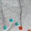 Miniature : Collier forme coquillages etincellant turquoise & rouge Orangerie 
