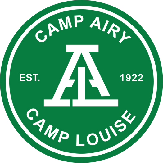 camp airy logo in green