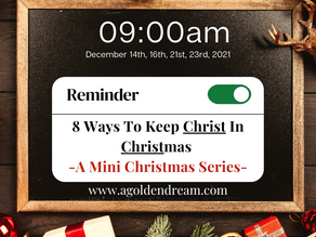 8 Ways to Keep Christ in Christmas!