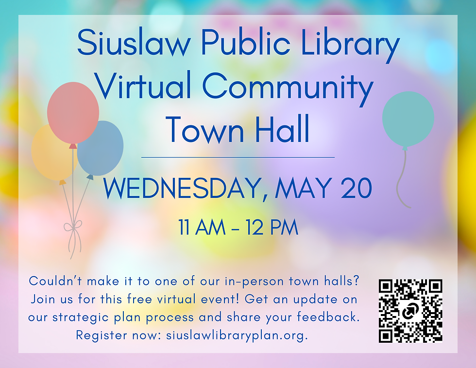 Community virtual town hall graphic May 2026 (11 x 8.5 in)