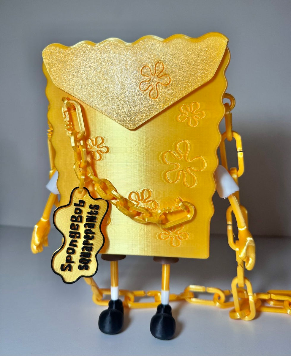 Thumbnail: Square Pants 3D Printed Crossbody Bag & Decor