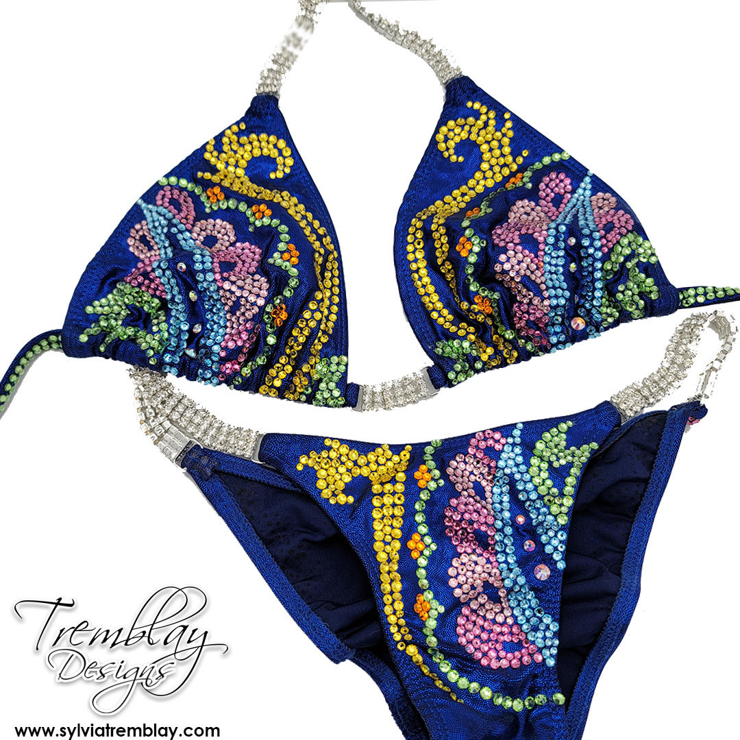 Used suit Piece art bikini champion suit