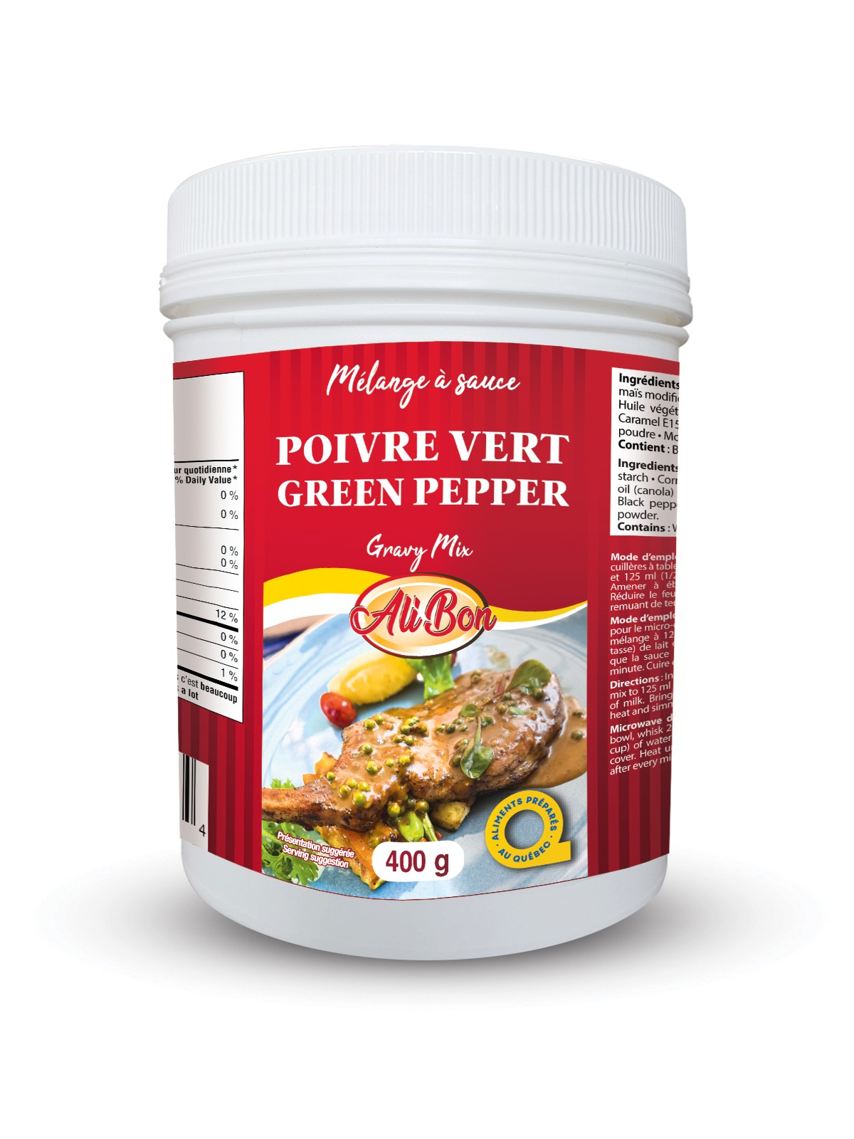 Sauce Poivre Vert déshydraté Ali-Bon