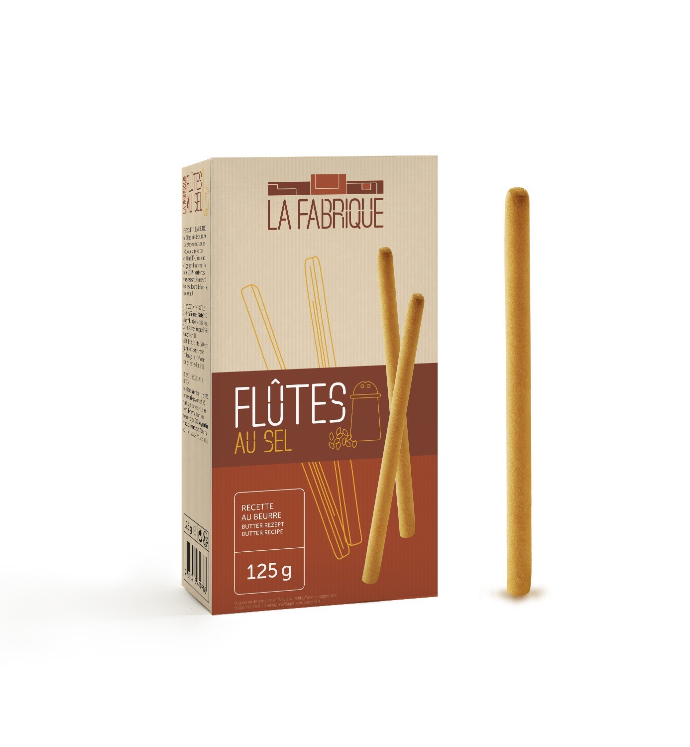 Flûtes au sel 125g La Fabrique
