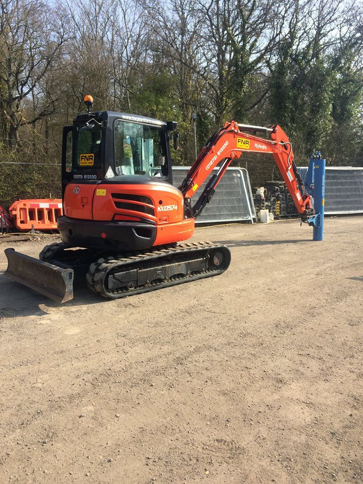 Thumbnail: FNR Plant Hire 5.5 Tonne Midi Excavator In The Yard 2