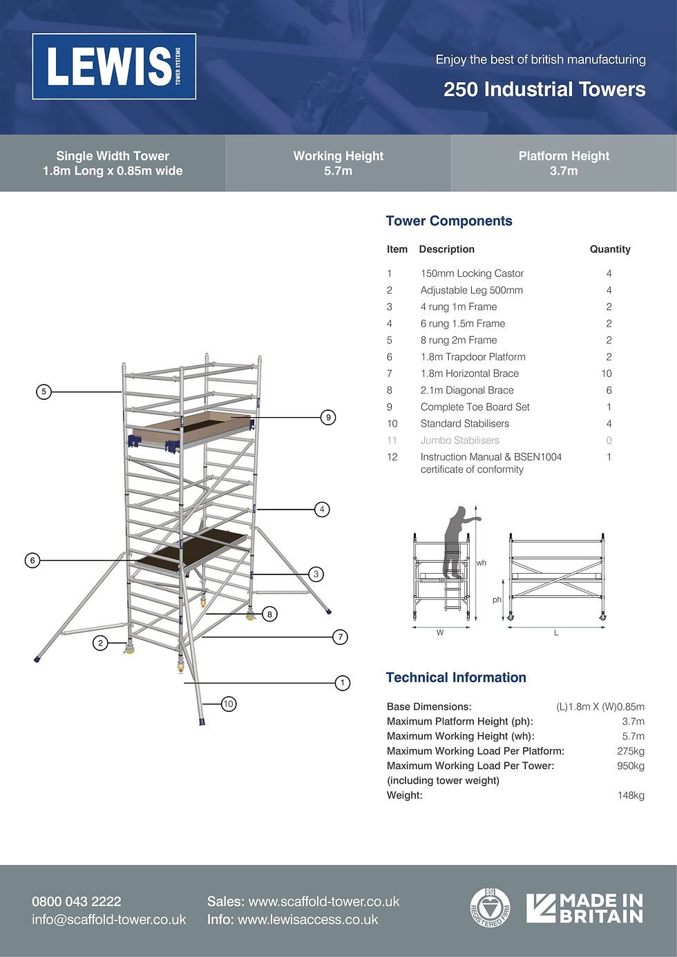 Thumbnail: Single Scaffold Towers
