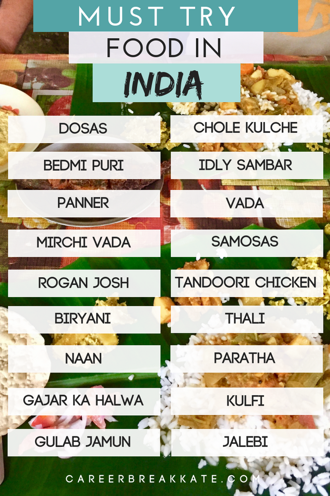 List of Traditional Indian Foods to Try in India
