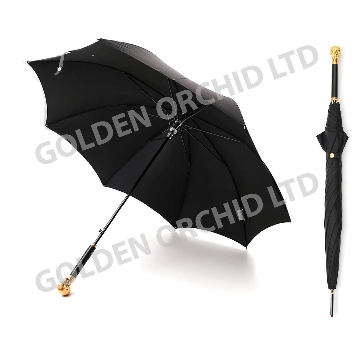 Auto open & manual close straight umbrella
