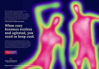 Equasleep advertisment for Highgrove beds