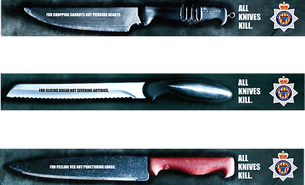 Northumbria Police Anti-Knife Crime bus sides