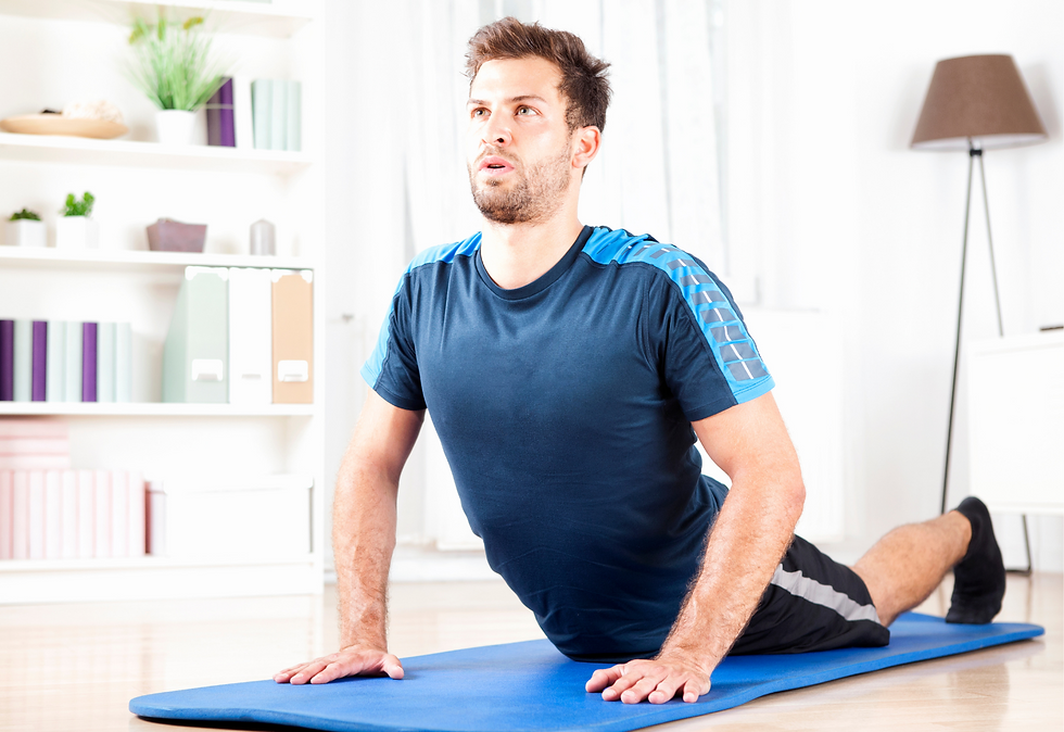 Thumbnail: Thick Yoga and Pilates Exercise Mat with Carrying Strap