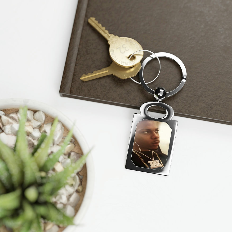 Thumbnail: Smoke Break Rectangle Photo Keyring