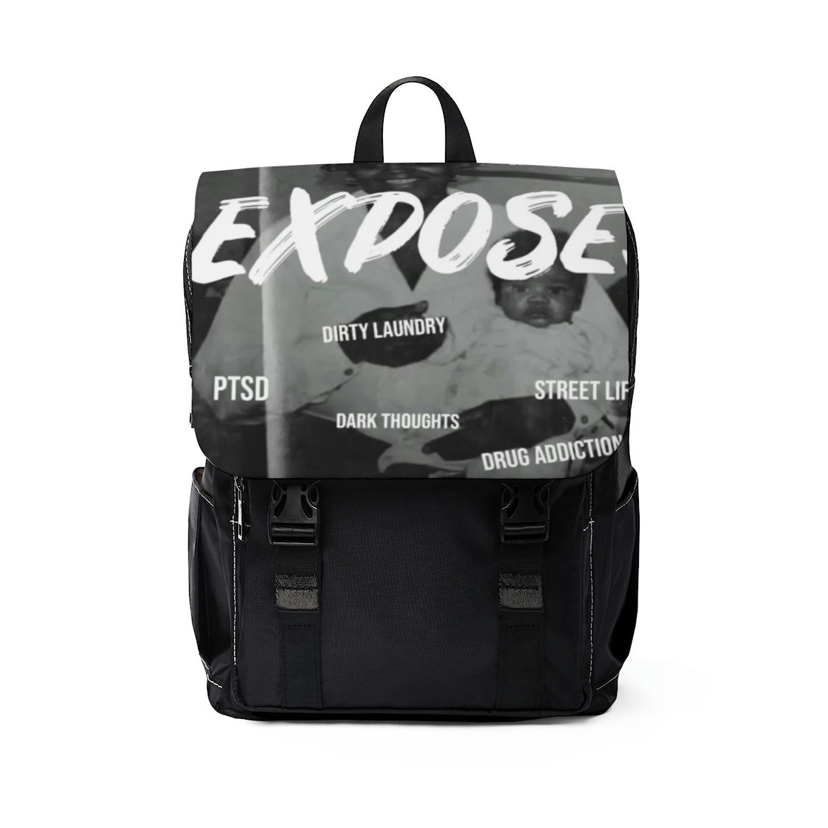 Exposed Unisex Casual Shoulder Backpack