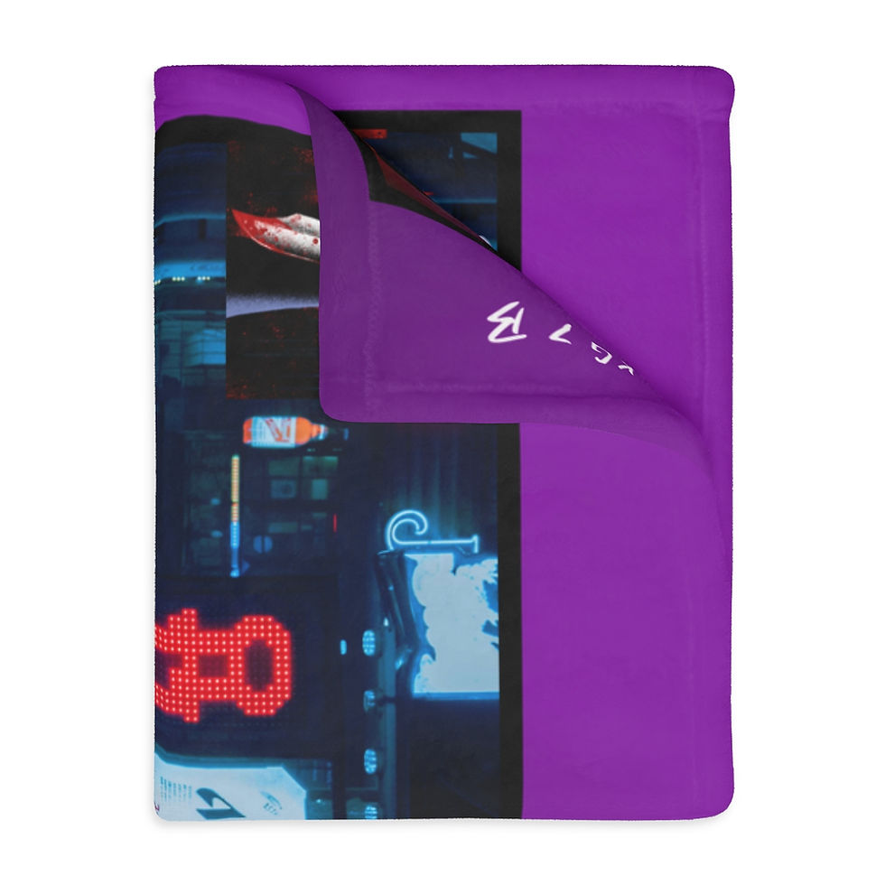 Thumbnail: Tendencies Velveteen Minky Blanket (Two-sided print)