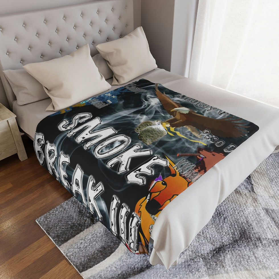 Thumbnail: Smoke Break III Minky Blanket