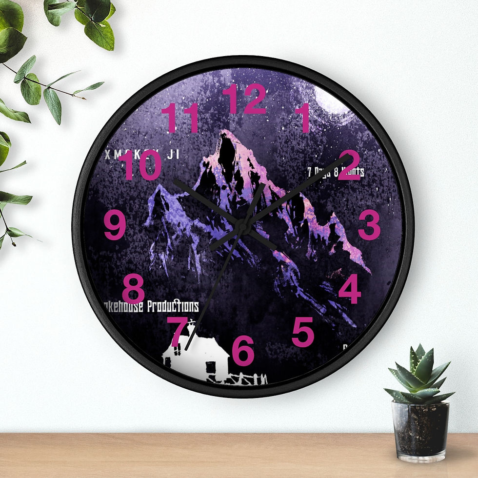 Thumbnail: 7 Days 8 Nights Pink Wall clock