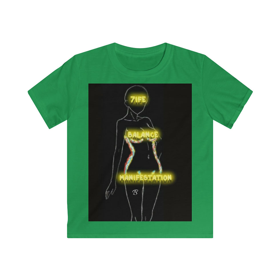 Thumbnail: 7ife Balance & Manifestation Kids Softstyle Tee