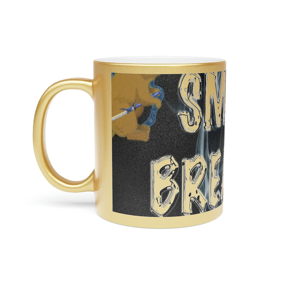 Thumbnail: Smoke Break III Metallic Mug (Silver\Gold)