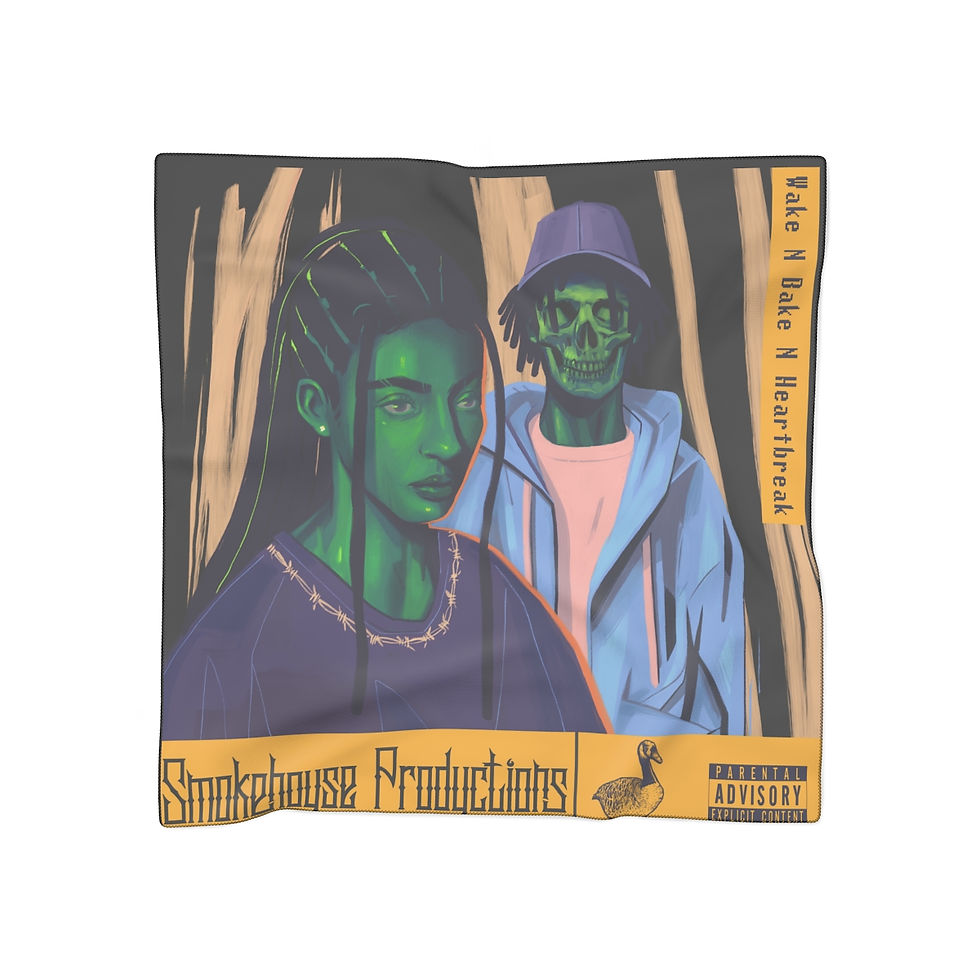 Thumbnail: Wake N Bake N Heartbreak Poly Scarf