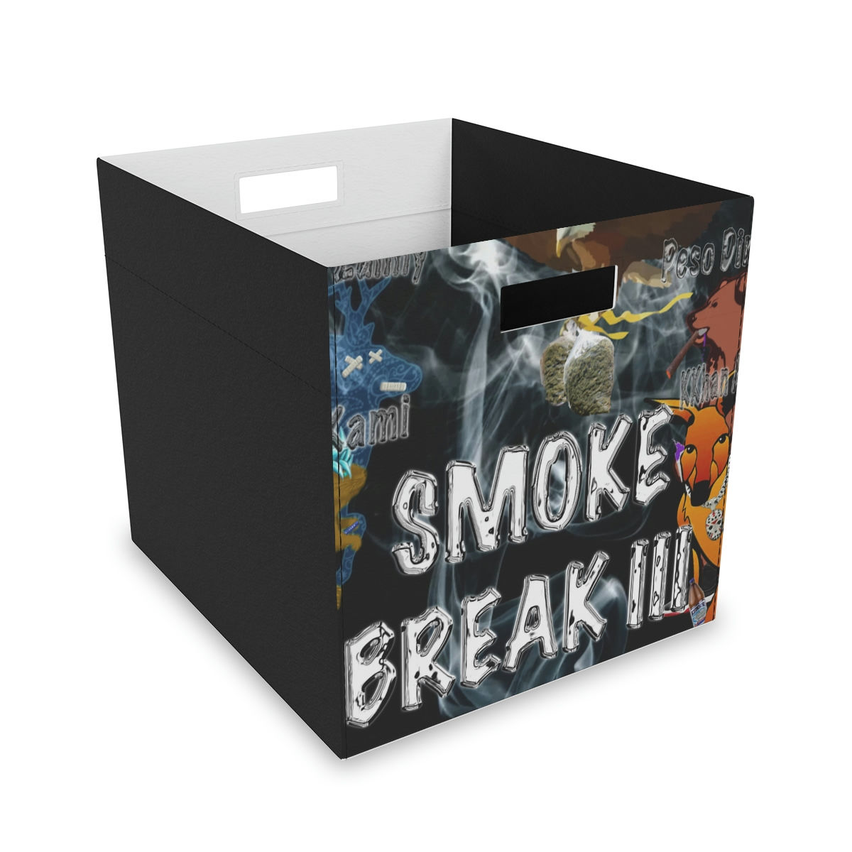 Smoke Break III Felt Storage Box