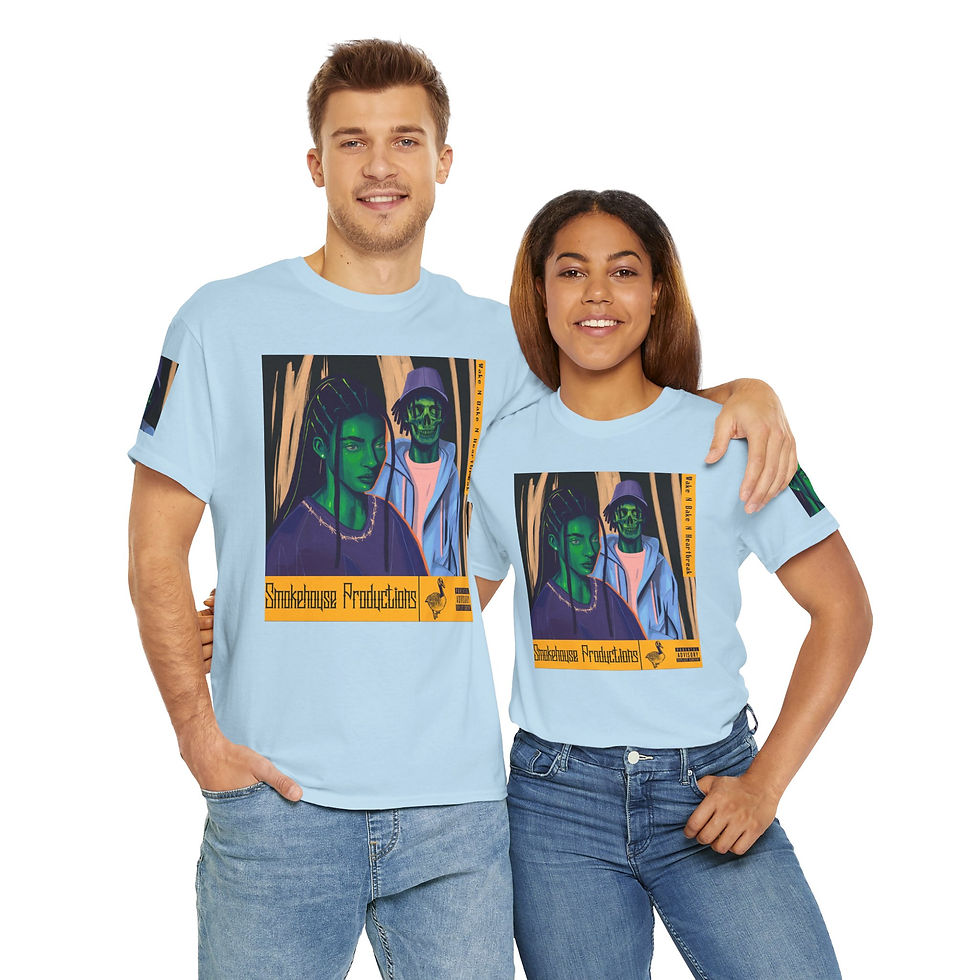 Thumbnail: Wake N Bake N HeartBreak Unisex Heavy Cotton Tee