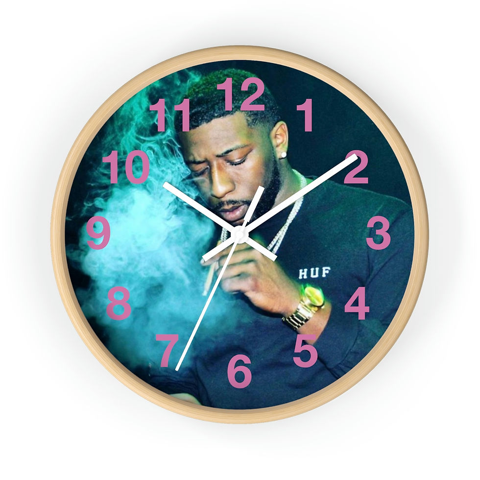 Thumbnail: Flooded Pink Wall clock