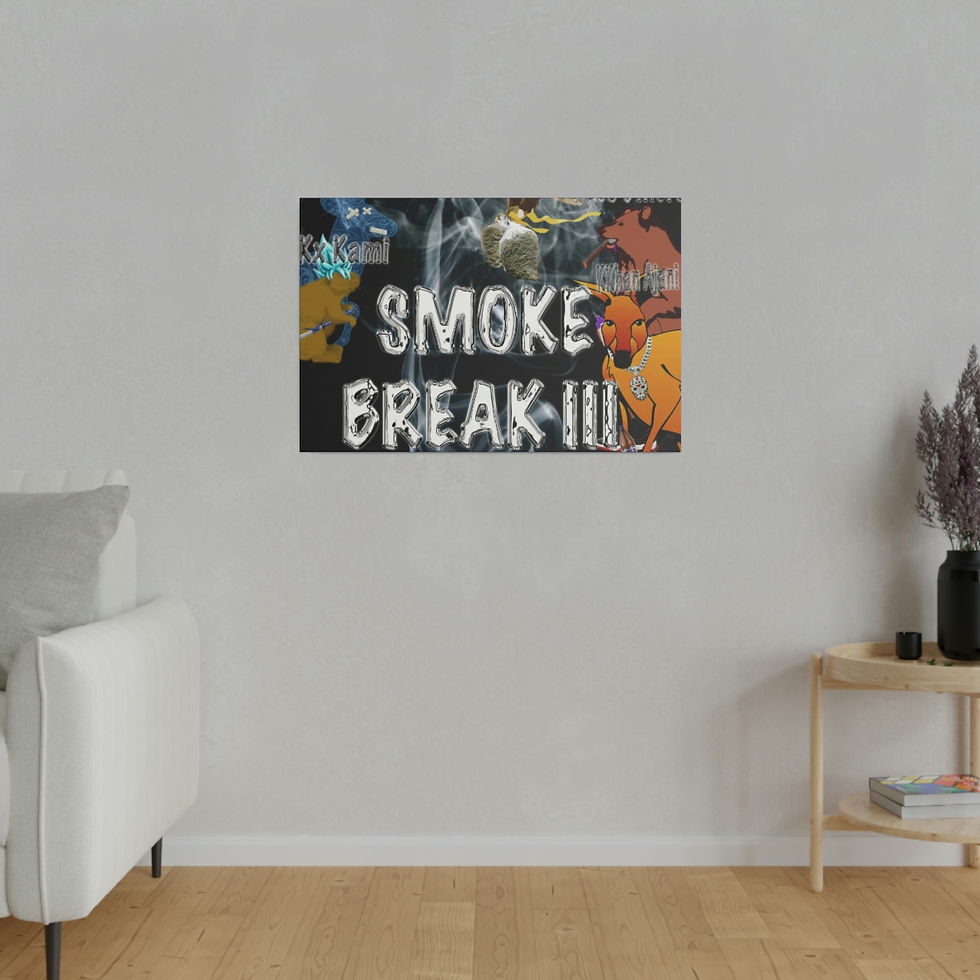 Thumbnail: Smoke Break III Matte Canvas, Stretched