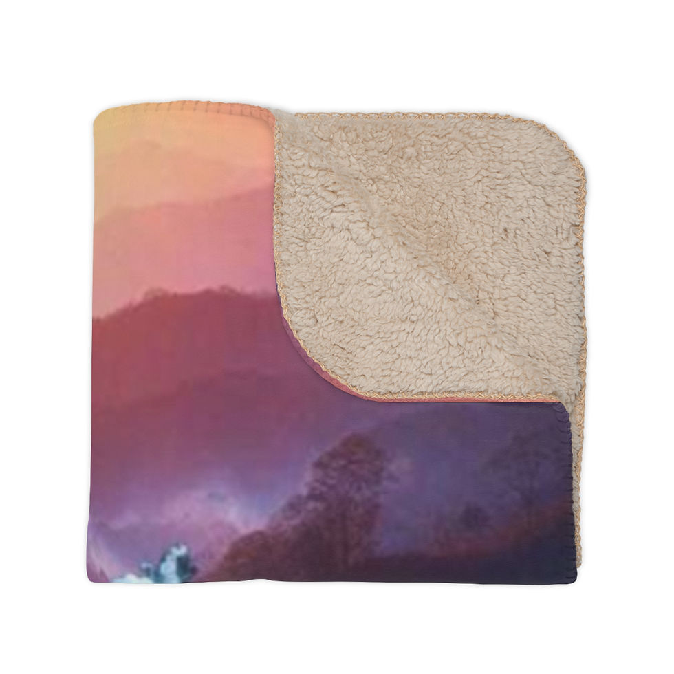 Thumbnail: Forest Fire Tan Sherpa Blanket