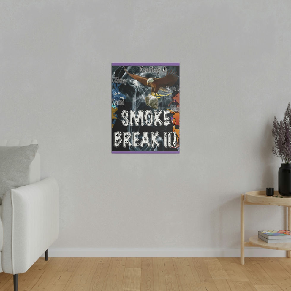 Thumbnail: Smoke Break III Matte Canvas, Stretched