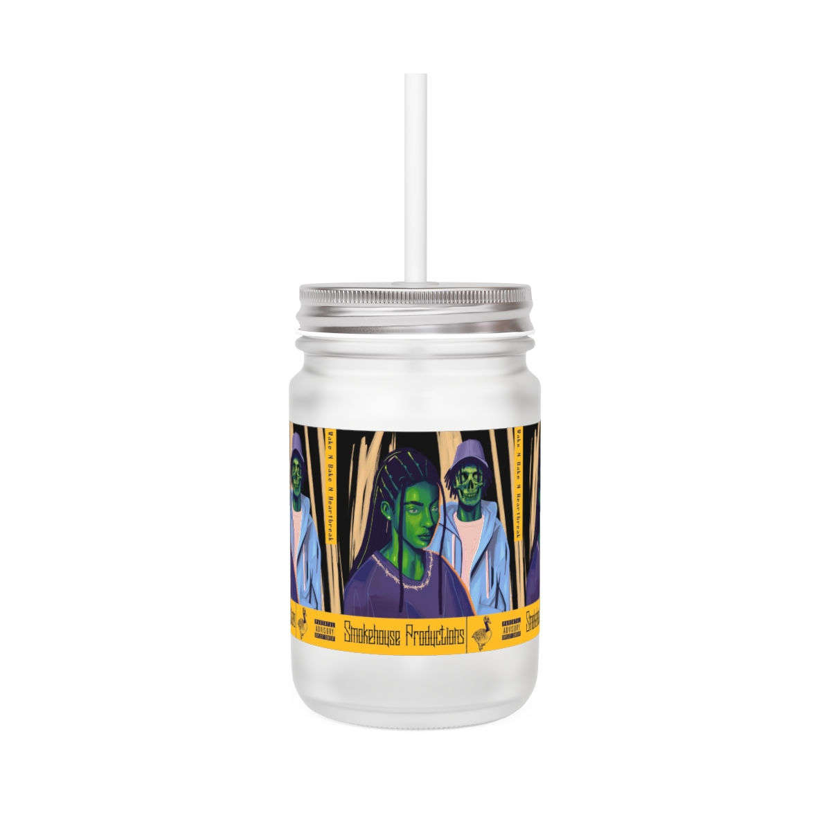 Wake N Bake N Heartbreak Mason Jar