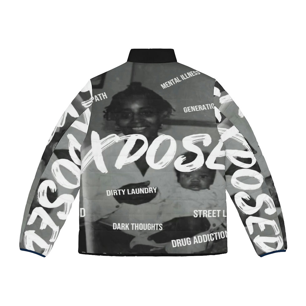 Thumbnail: Exposed Men's Puffer Jacket (AOP)