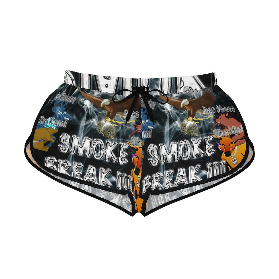 Thumbnail: Smoke Break III Women's Relaxed Shorts (AOP)