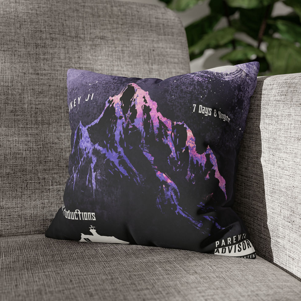 Thumbnail: 7 Days 8 Nights Faux Suede Square Pillow Case