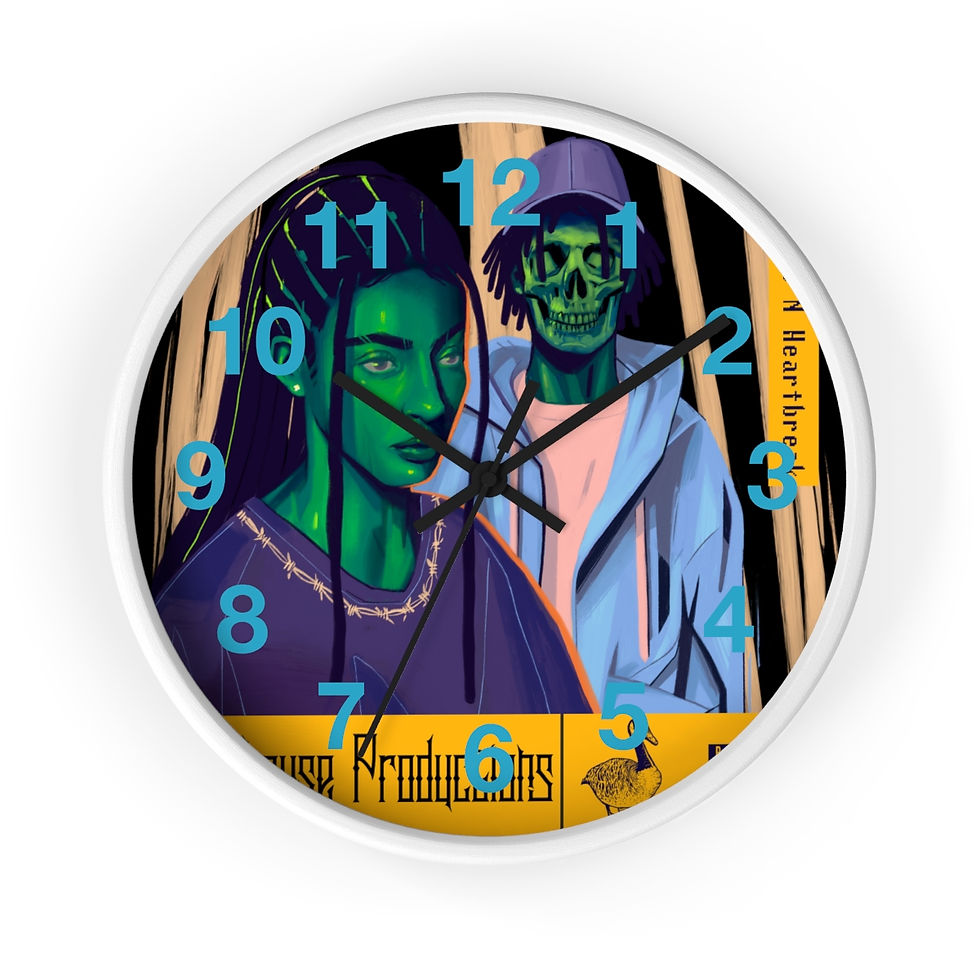 Thumbnail: Wake N Bake N Heartbreak Wall clock