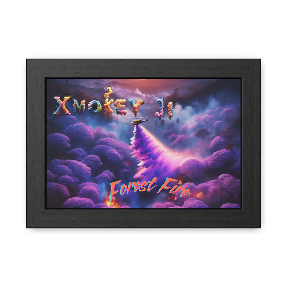 Thumbnail: Forest Fire Framed Poster, Horizontal