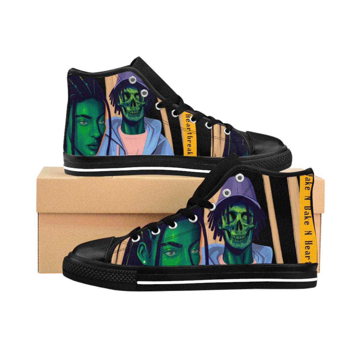 Wake N Bake N HeartBreak Women's Classic Sneakers