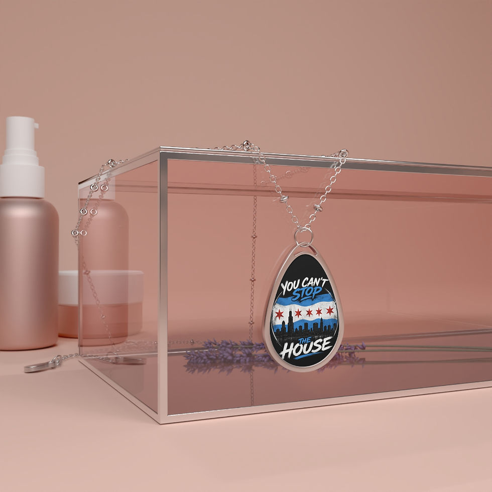 Thumbnail: You Cant Stop The House Oval Necklace