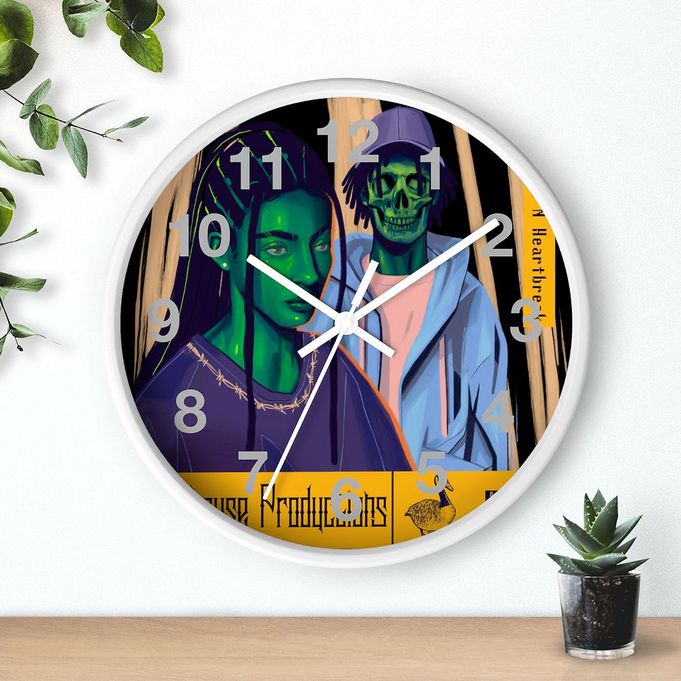 Thumbnail: Wake N Bake N Heartbreak Wall clock