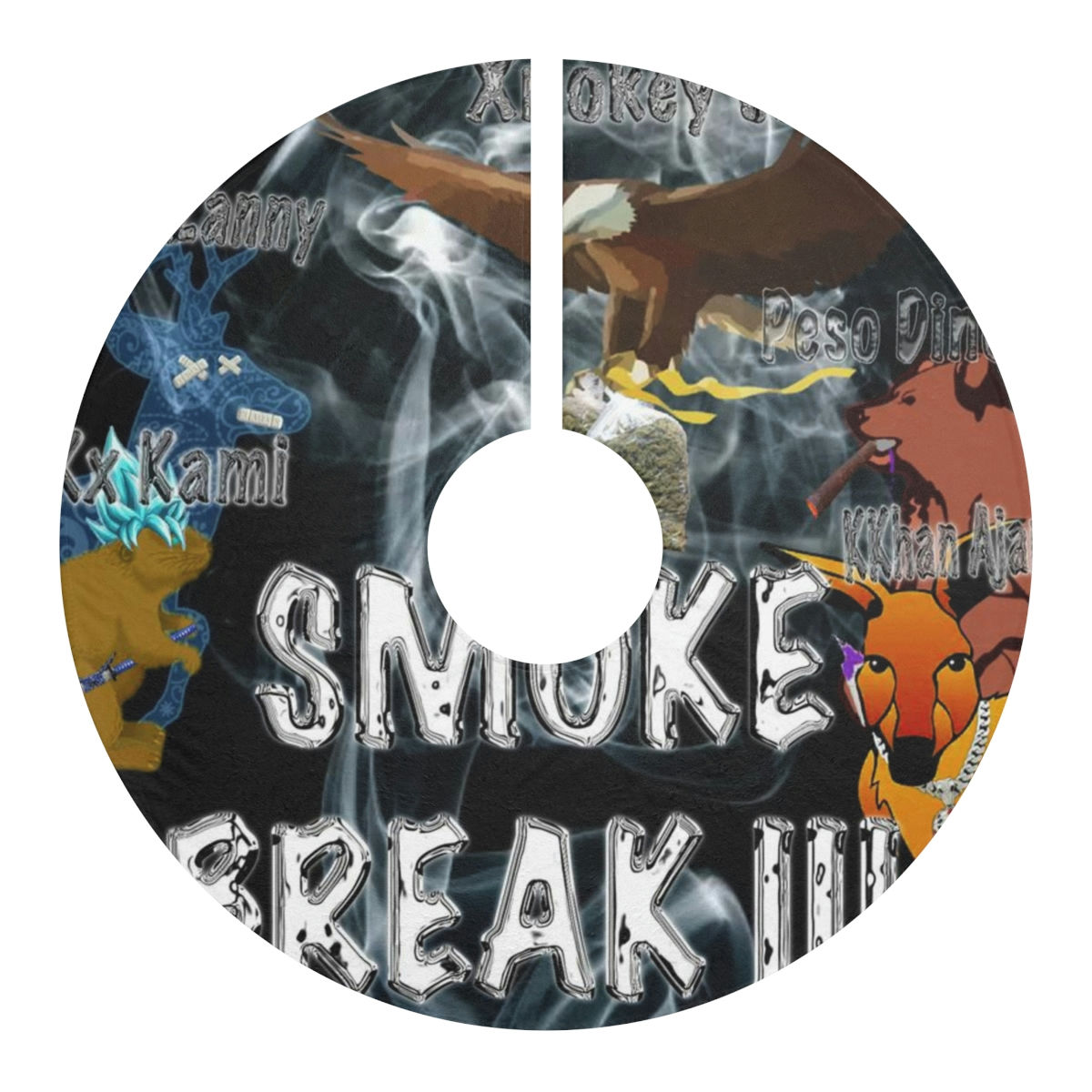 Smoke Break III Christmas Tree Skirts
