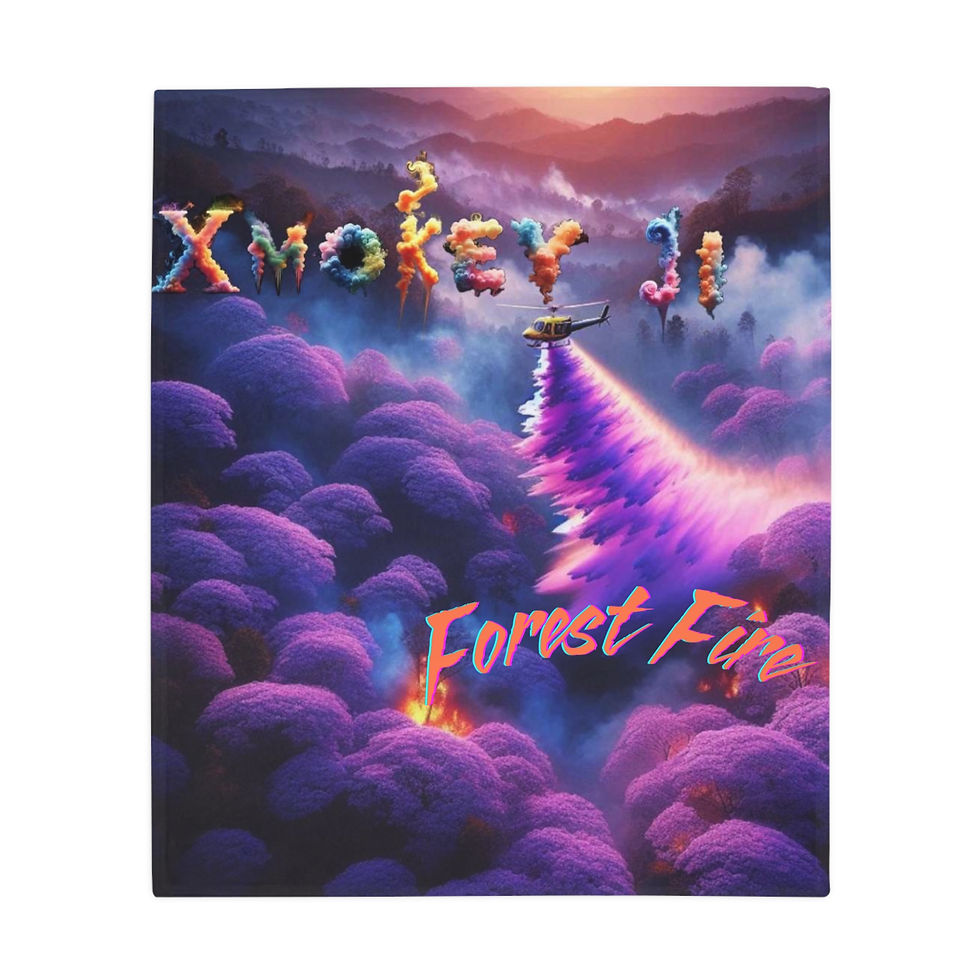 Thumbnail: Forest Fire Plush Fleece Blanket