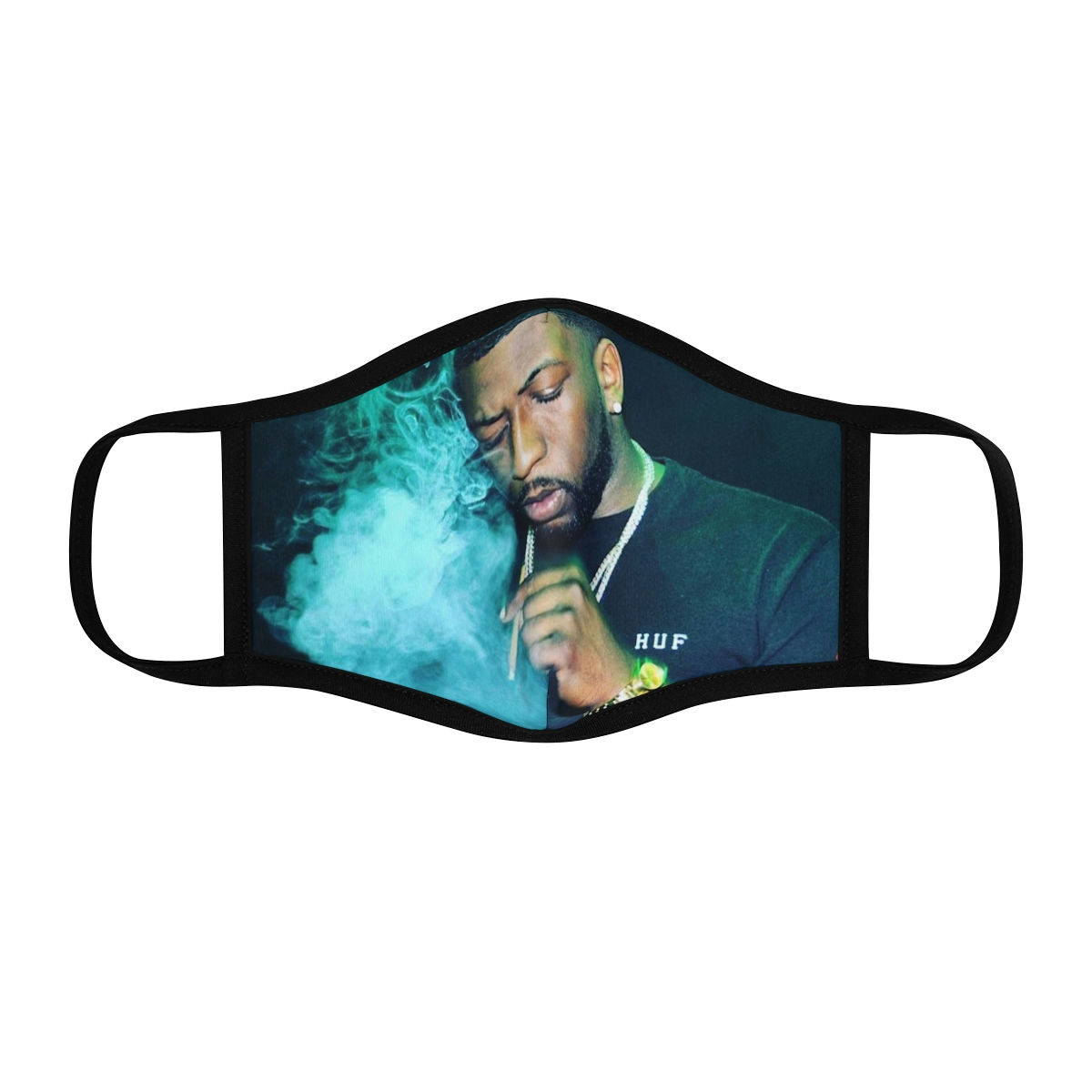Flooded Fitted Polyester Face Mask