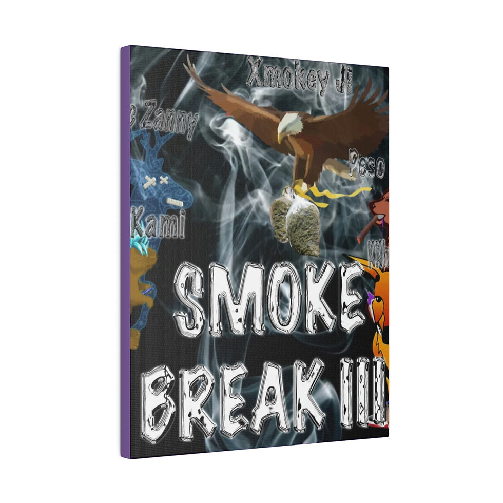Thumbnail: Smoke Break III Matte Canvas, Stretched