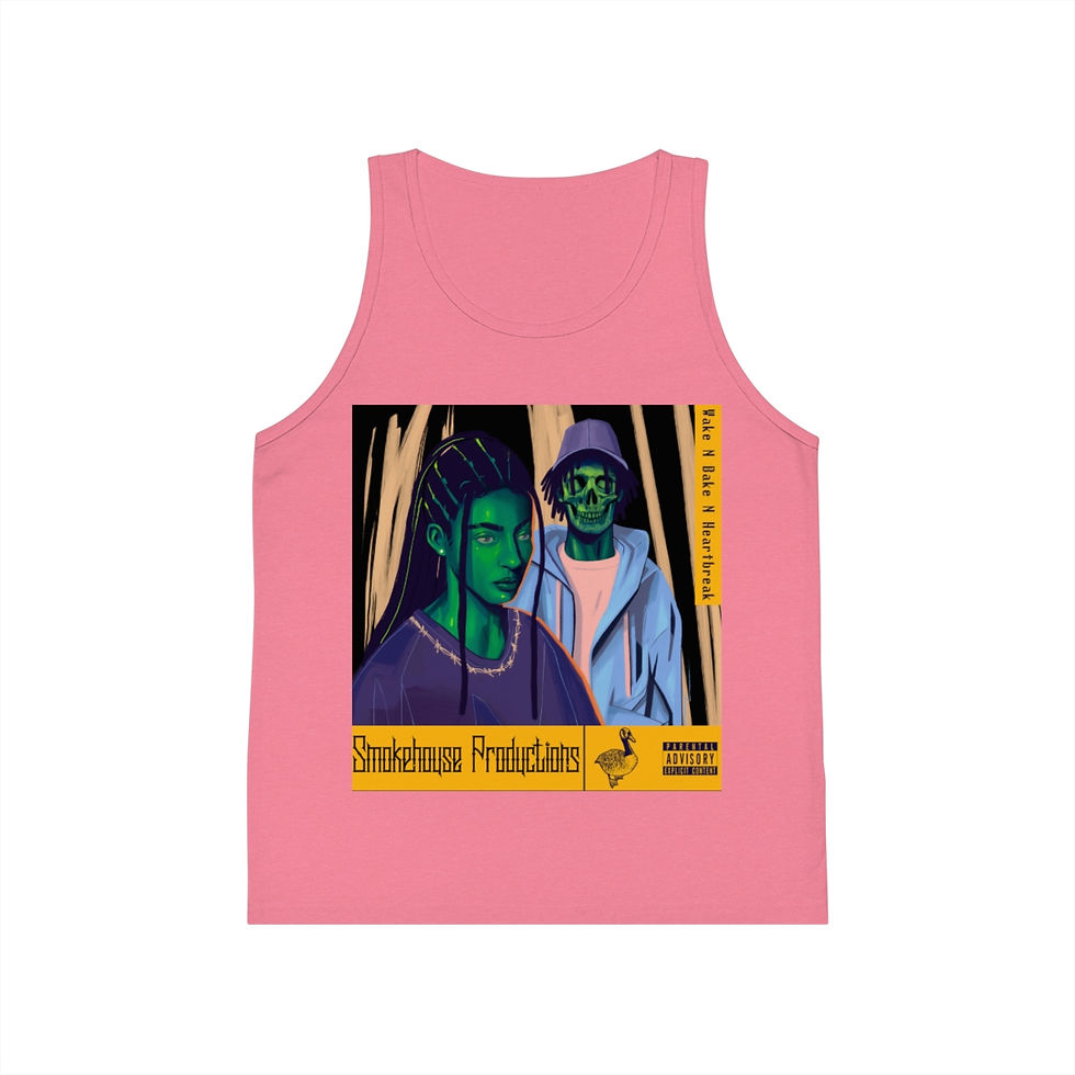 Thumbnail: Wake N Bake N HeartBreak Kid's Jersey Tank Top