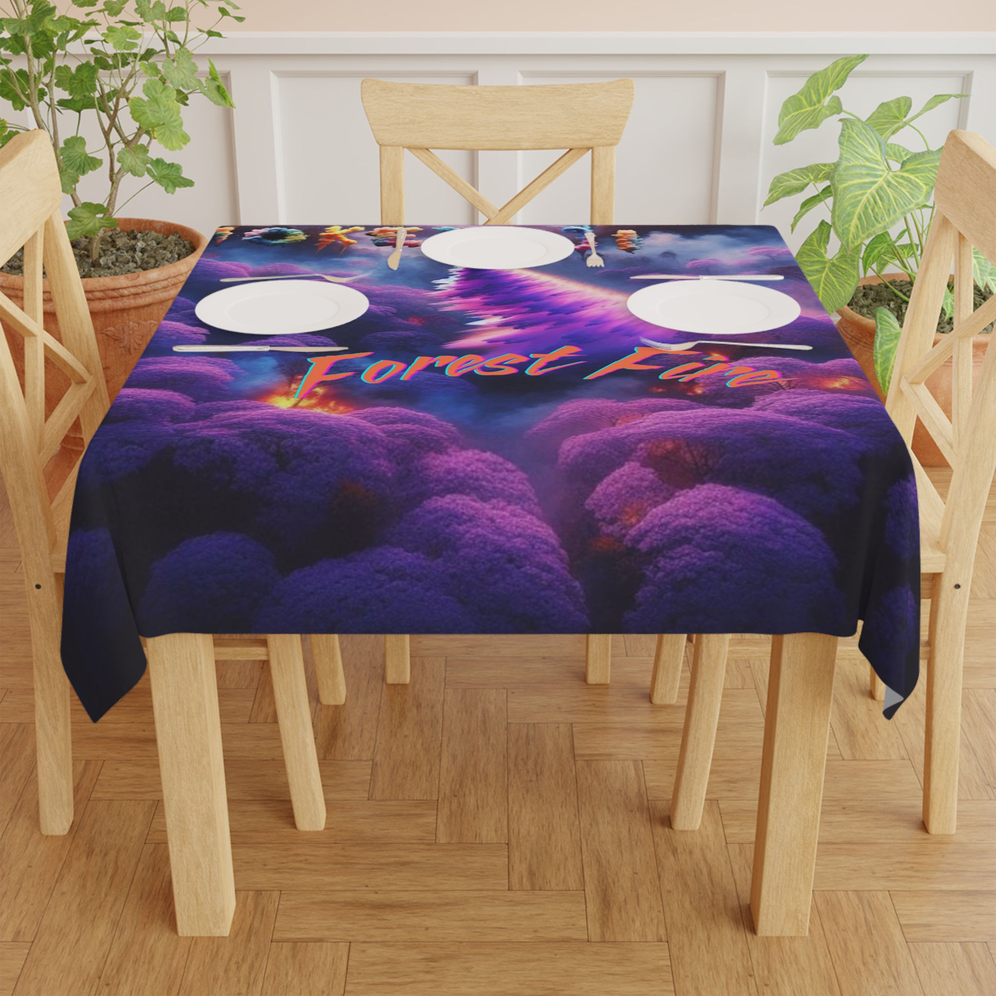 Forest Fire Tablecloth