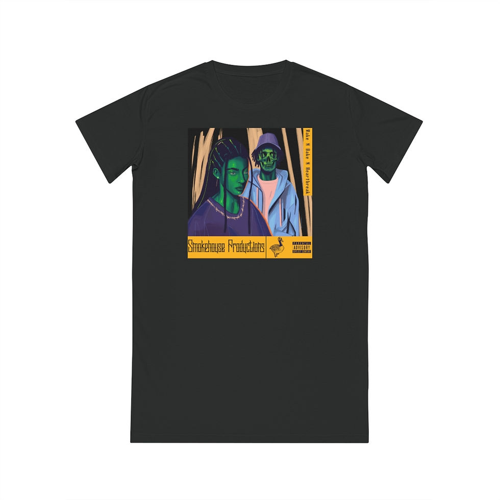 Wake N Bake N HeartBreak Spinner T-Shirt Dress