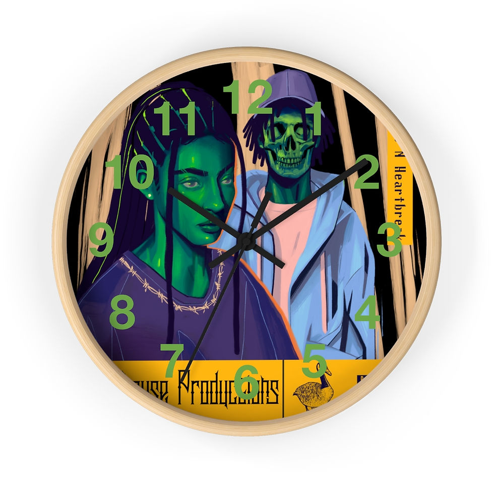 Thumbnail: Wake N Bake N Heartbreak Wall clock