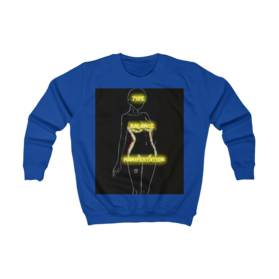 Thumbnail: 7ife Balance & Manifestation Kids Sweatshirt